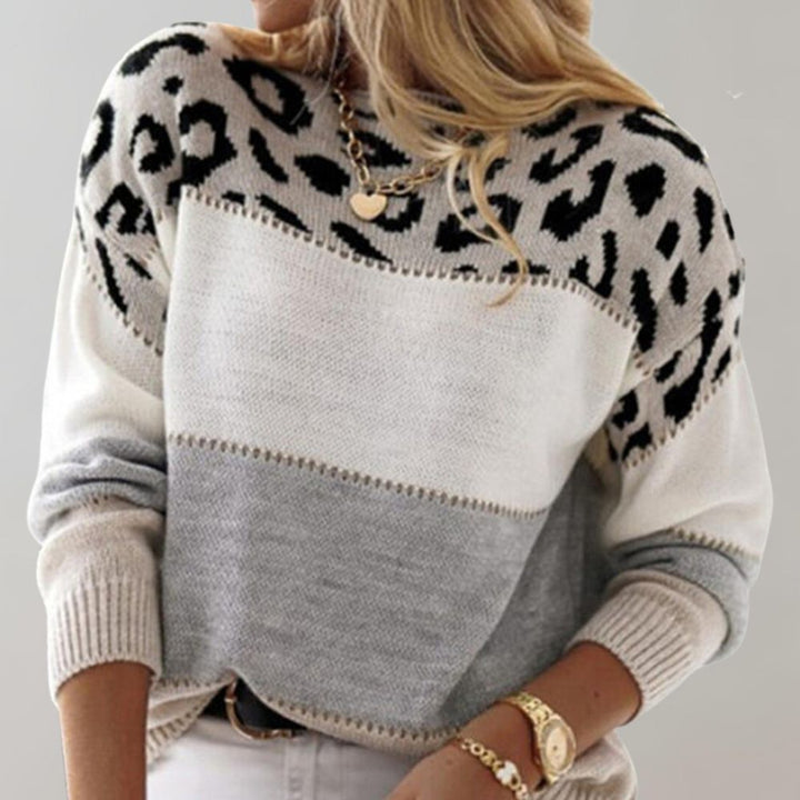 GUADALAJARA - Jersey casual con estampado de leopardo